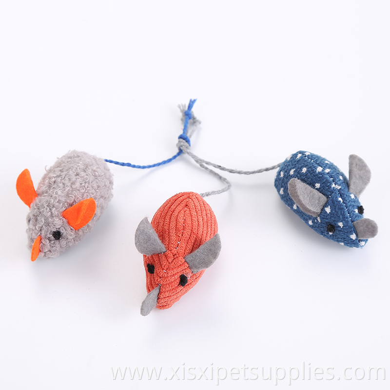 newest cat products three color indoor cat hunting toy catnip mouse cat toy